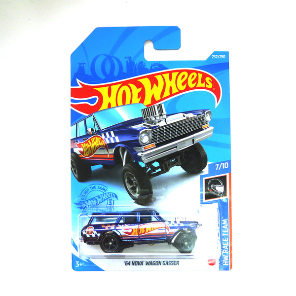 HOT WHEELS 2021 SUPER TREASURE HUNT '64 Nova Wagon Gasser STH – J