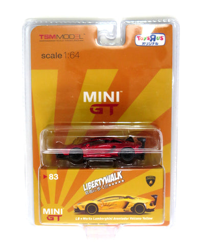 MINI GT Never Release #83 Lamborghini Aventador Volcano Yellow Liberty Walk ToysRus Japan