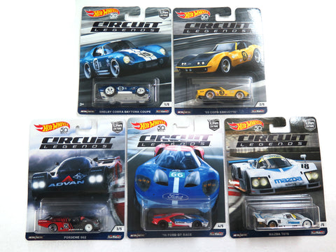 HOT WHEELS Circuit Legends Car Culture FPY86 Set of 5