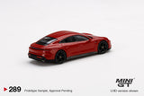 MINI GT 289 Porsche Taycan Turbo S Carmine Red