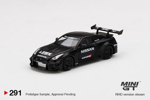 MINI GT #291 LB-Silhouette WORKS GT NISSAN 35GT-RR V.2 Matt Black LBWK