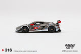 MINI GT 316 Chevrolet Corvette C8.R #4 2021 IMSA Sebring 12 Hrs