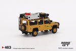 MINI GT #463 Land Rover Defender 110 1989 Camel Trophy Amazon Team France
