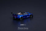 INNO64 1/64 Honda NSX (NA) Rocket Bunny V2 Aero Chrome Blue