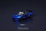INNO64 1/64 Honda NSX (NA) Rocket Bunny V2 Aero Chrome Blue