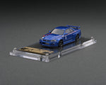 Ignition Model IG 1:64 Nismo R34 GT-R R-tune Bayside Blue Resin
