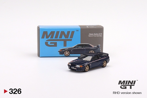 Mini GT #326 Nissan Skyline GT-R R32 Nismo S-Tune Dark Blue RHD