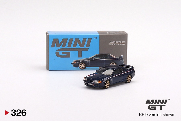 Mini GT #326 Nissan Skyline GT-R R32 Nismo S-Tune Dark Blue RHD Mini GT #326 Nissan Skyline GT-R R32 Nismo S-Tune Dark Blue RHD
