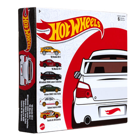 Hot Wheels JDM HGM12 6 in Box Set