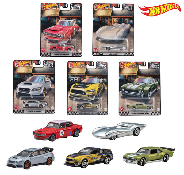 2022 Hot Wheels Premium Boulevard Mix N Case SET OF 5 FORD WRX STI