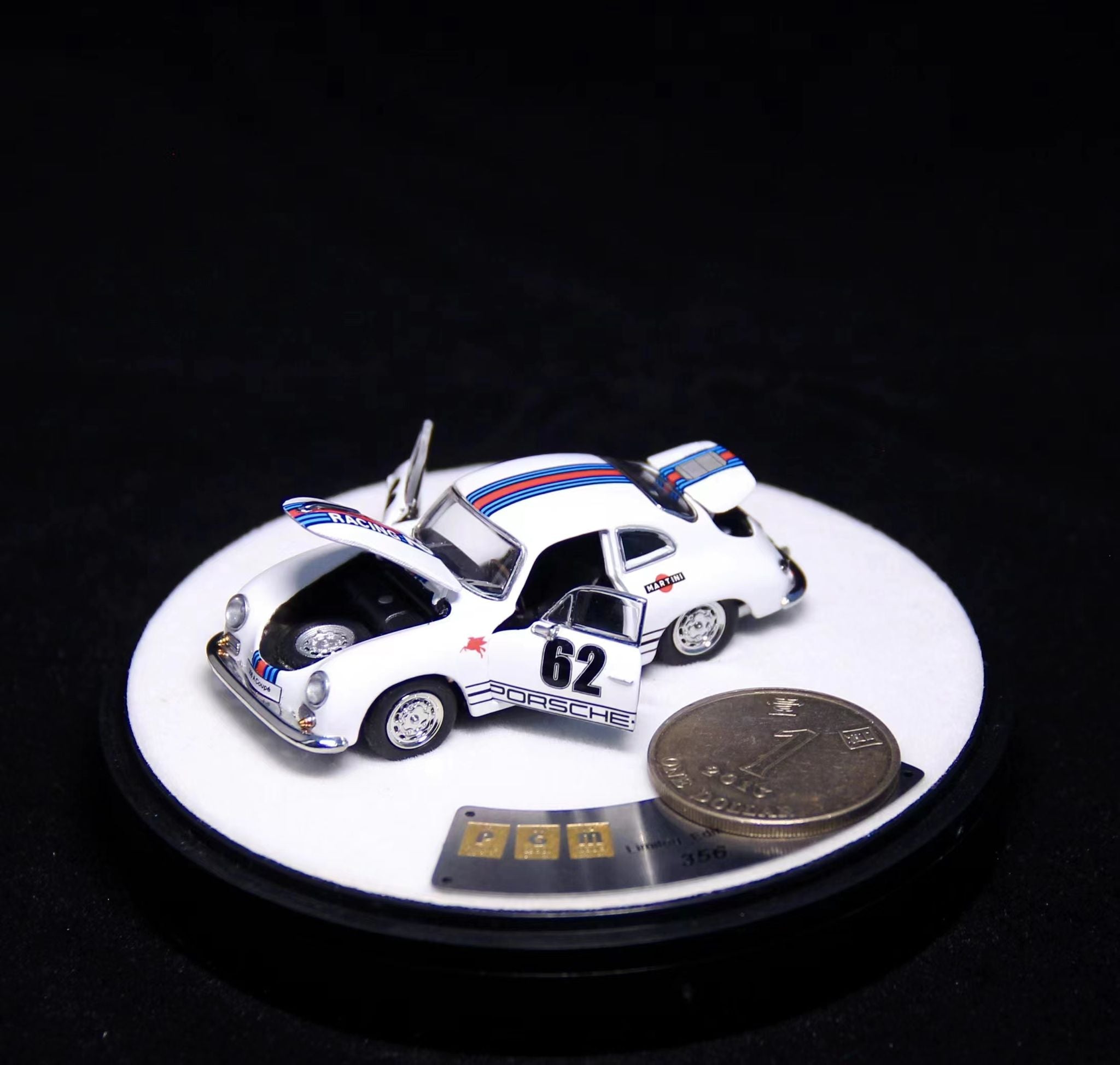 PGM 1/64 Porsche 356 Martini Luxury Box 640502B – J Toys Hobby