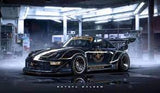 PGM 1/64 Porsche 993 John Player Special JPS Fully-Open