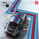 POPRACE 1:64 Porsche Singer 911 964 Martini
