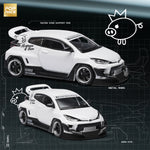 POPRACE 1:64 GR Yaris Pandem White