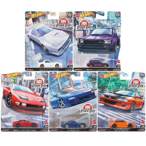 Hot Wheels CAR CULTURE RONIN RUN Complete Set 5