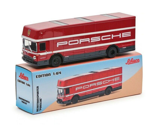 Schuco 1:64 Race Car Transporter PORSCHE