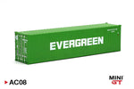 MINI GT 1:64 40 Ft Dry Container EVERGREEN AC08