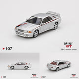MINI GT #107 1/64 Nissan GT-R R32 Nismo S-Tune Silver