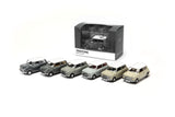 Tiny 1/64 Mini Cooper Pantone Series Grey Set of 6