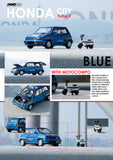 INNO64 HONDA CITY TURBO II Blue With White MOTOCOMPO