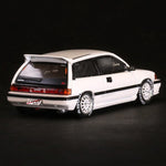 INNO64 HONDA CIVIC Si E-AT WHITE OSAKA JDM W/ EXTRA DECALS AND WHEELS