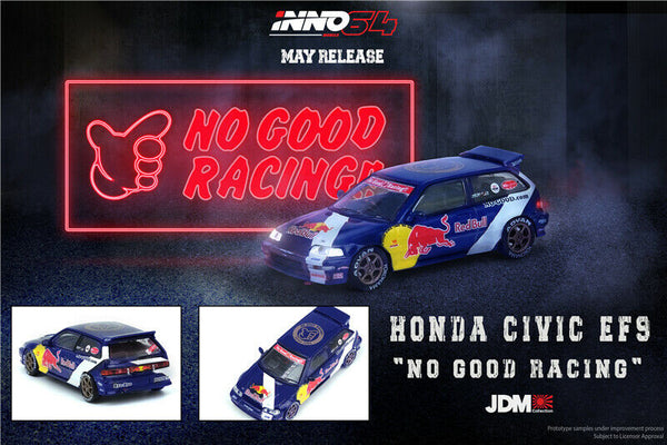 INNO64 Honda Civic EF9 No Good Racing JDM Red Bull – J Toys Hobby