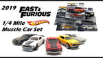 HOT WHEELS 2019 Fast & Furious 1/4 Mile Muscle Set of 5 Cars