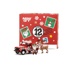 MINI GT #320 1:64 Land Rover Defender 90 Pickup 2021 Santa Claus & Deer Model