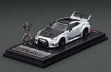 Ignition Model 1/64 LB-Silhouette WORKS GT Nissan 35GT-RR Pearl White With Mr. Kato