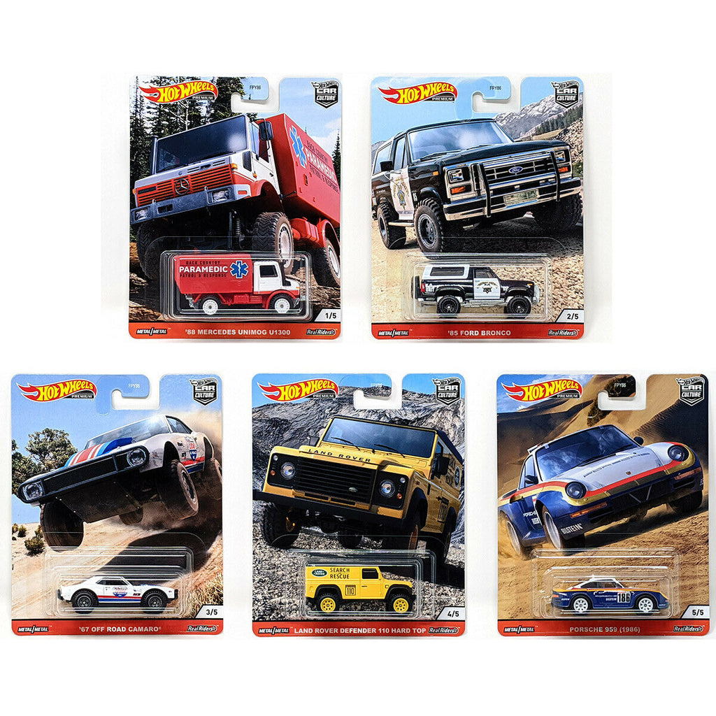 Hot Wheels Premium Car Culture Terra Trek 2024 Set of 5 (In-Stock) New Off Road Hot Wheels Premium Car Culture Terra Trek 2024 Set of 5 (In-Stock) New Off Road