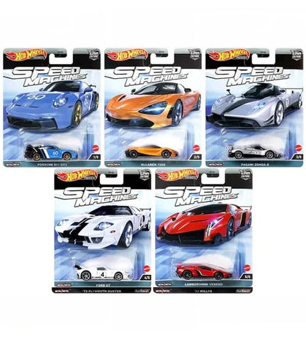 2023 Hot Wheels Premium Car Culture Speed Machine Complete Set of 5