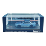 INNO64 1/64 NISSAN SILVIA S13 PANEM ROCKET BUNNY V1 Two-Tones Blue/Grey Metallic