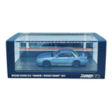 INNO64 1/64 NISSAN SILVIA S13 PANEM ROCKET BUNNY V1 Two-Tones Blue/Grey Metallic
