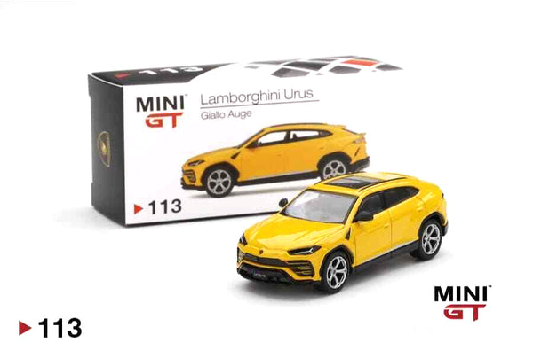 MINI GT #113 Lamborghini Urus Giallo Auge RHD – J Toys Hobby