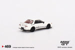 MINI GT #469 Top Secret Nissan Skyline GT-R VR32 White