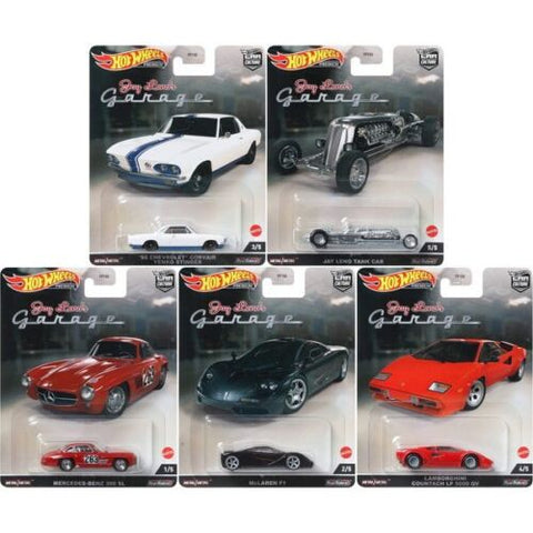 2022 HOT WHEELS CAR CULTURE Jay Leno’s Garage COMPLETE SET OF 5 CAR