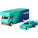 Hot Wheels 2019 Team Transport D #10 MERCEDES-BENZ 190E + FLEET FLYER FALKEN