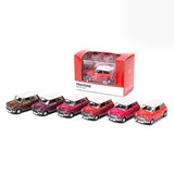 Tiny 1/64 Mini Cooper Pantone Series RED Set of 6 LAST